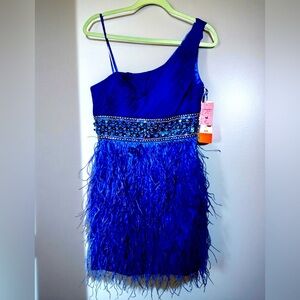 NWT Dave & Johnny Vibrant Blue Dress